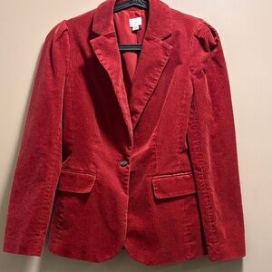 a new day Women's Rich Red Corduroy Blazer